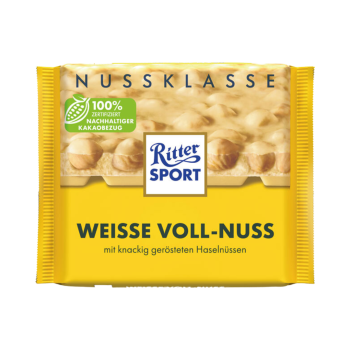 Ritter Sport Nuss-Klasse Weiße Voll-Nuss, 100g